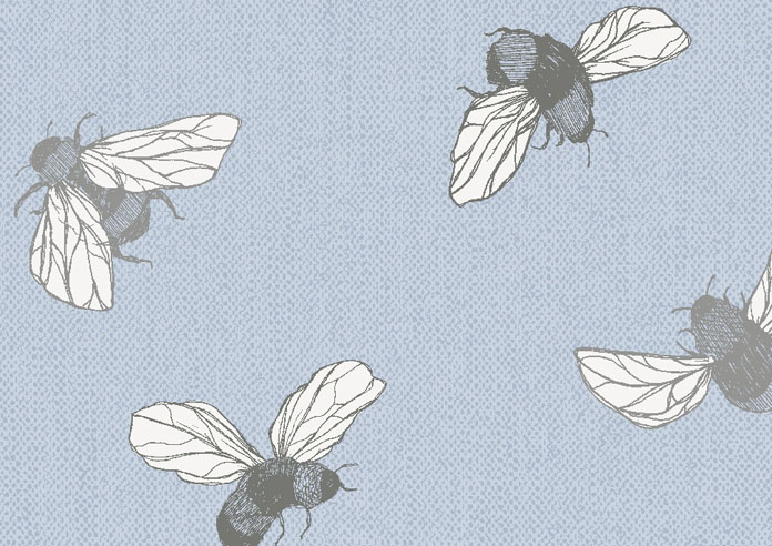 Busy Bee, Bright Blue - Roller Blind - Image 6